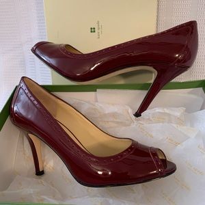 Kate Spade Red Peep-Toe Pumps, Will U B Mine?
